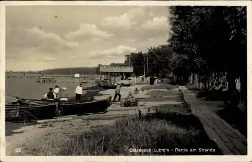 Ak Ostseebad Lubmin in Pommern, Strand