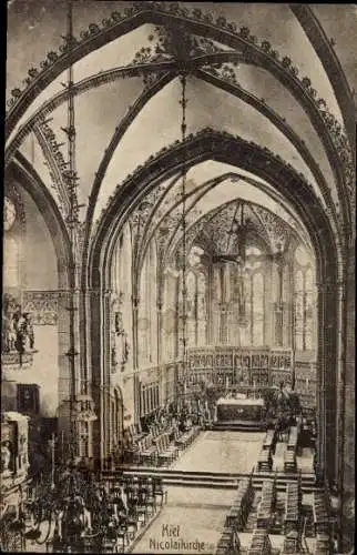 Ak Kiel, Nicolaikirche, Innenraum