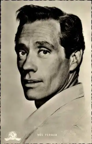 Ak Schauspieler Mel Ferrer, Portrait, Film Unter glühender Sonne