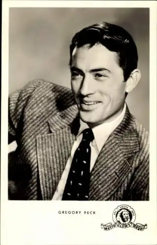 Ak Schauspieler Gregory Peck, Portrait