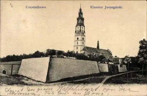 Ak Częstochowa Tschenstochau Schlesien, Jasna Góra, Kloster