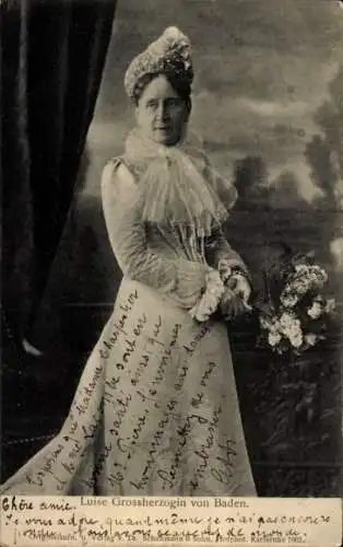 Ak Großherzogin Luise Marie Elisabeth von Baden, Portrait
