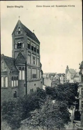 Ak Berlin Steglitz, Kieler Straße, Rosenkranz-Kirche