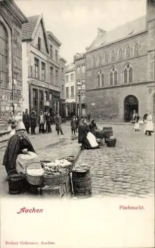 Ak Aachen, Fischmarkt