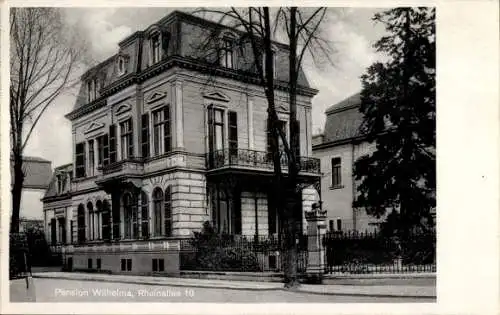 Ak Bonn in Nordrhein Westfalen, Pension Wilhelma, Rheinallee 19, Inh. O. Lieker