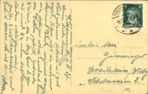 Ak Primorsk Fischhausen Ostpreußen, Haffansicht