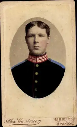 CdV Berlin, Deutscher Soldat in Uniform, Portrait
