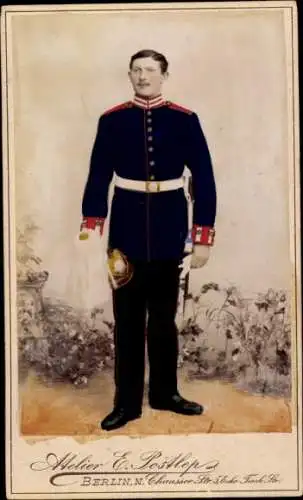 CdV Berlin, Deutscher Soldat in Uniform, Portrait