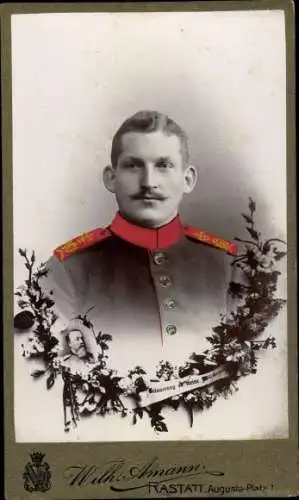 CdV Rastatt, Deutscher Soldat in Uniform, Portrait