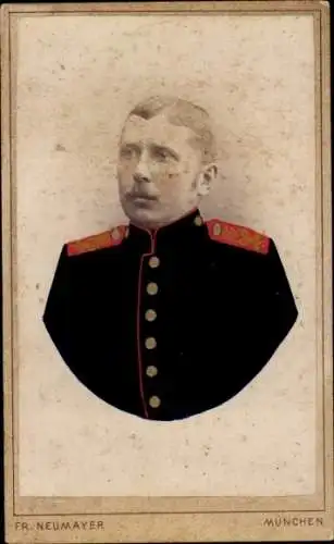 CdV München, Deutscher Soldat in Uniform, Portrait