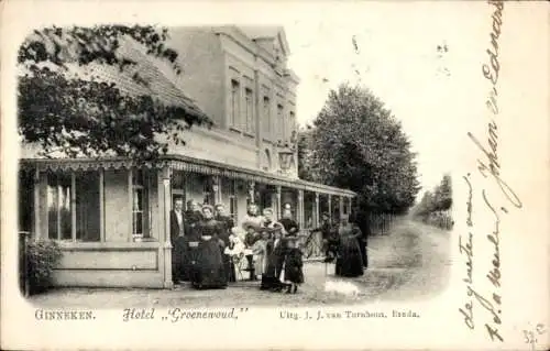 Ak Ginneken in Bavel Nordbrabant, Hotel Groenewoud