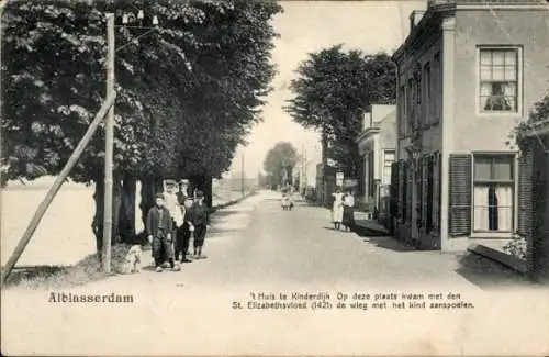 Ak Alblasserdam Südholland, 't Huis in Kinderdijk