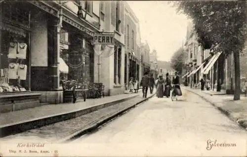 Ak Hilversum Nordholland Niederlande, Kerkstraat