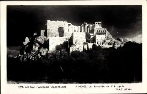 Ak Athen, Griechenland, Die Propyläen der Akropolis