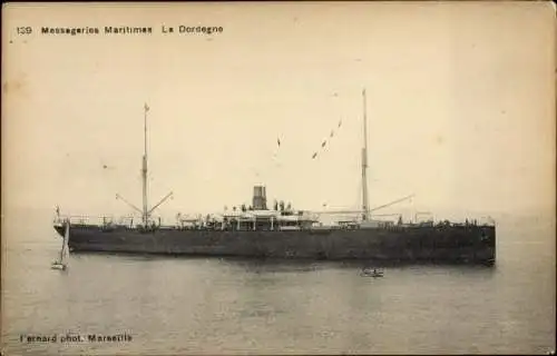 Ak Dampfer La Dordegne, Messageries Maritimes