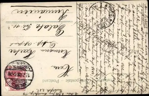 Ak Portrait einer dunkelhaarigen Frau