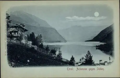 Mondschein Ak Achensee Tirol, gegen Süden