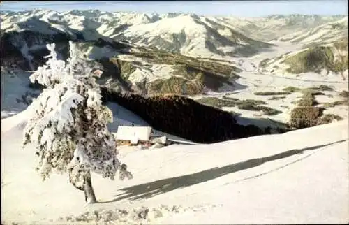 Ak Kitzbühel in Tirol, Kitzbüheler Horn, Kitzbühler Horn, Alpenhaus, Winter