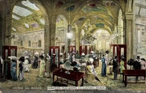 Künstler Ak Paris I Louvre, Grands Magasins du Louvre, Galerie des Modes