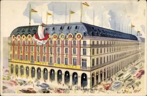 Künstler Ak Paris I Louvre, Grands Magasins du Louvre