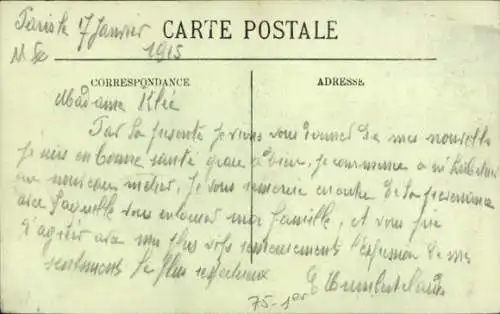 Ak Paris I Louvre, 19. Zuggeschwader, Gardekorps