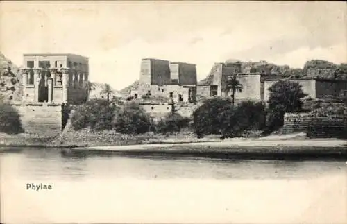 Ak Philae Ägypten, Tempel von Philae