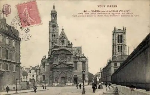 Ak Paris V, Saint Etienne du Mont, Kirchen