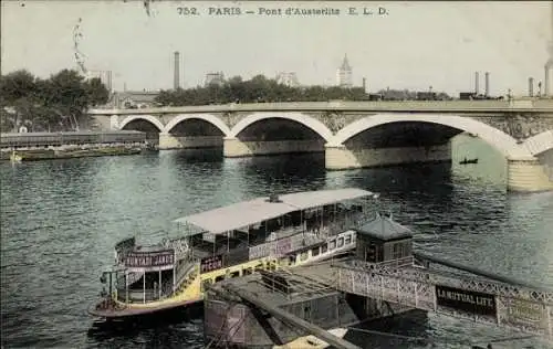 Ak Paris V, Pont de Austerlitz