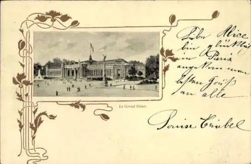 Passepartout Ak Paris 8. Élysée, Grand Palais