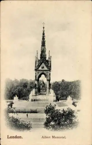 Ak London City England, Albert-Memorial
