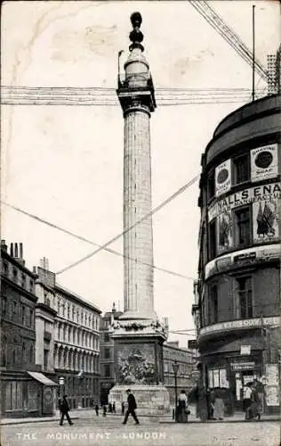 Ak London City England, Denkmal