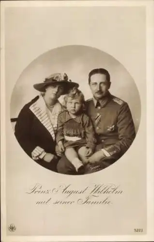 Ak August Wilhelm Prinz von Preußen, Alexandra Viktoria, Prinz Alexander Ferdinand