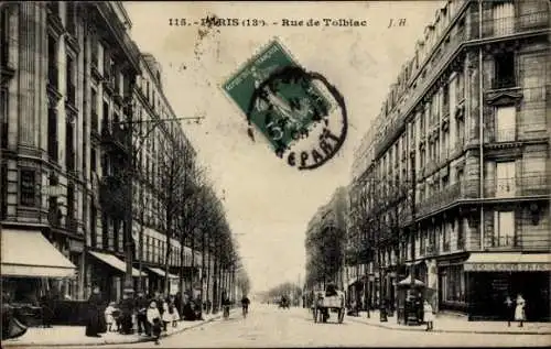 Ak Paris XIII., Rue de Tolbiac