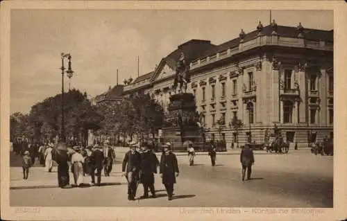 Ak Berlin Mitte, Unter den Linden, königliche Bibliothek