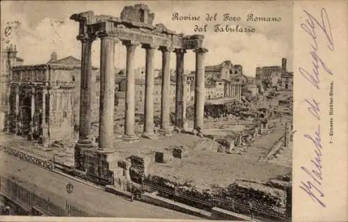 Ak Roma Rom Lazio, Forum Romanum, Ruine