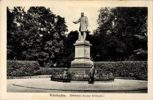 Ak Wiesbaden in Hessen, Denkmal Kaiser Wilhelm I.