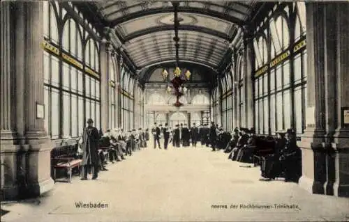 Ak Wiesbaden in Hessen, Kochbrunnen-Trinkhalle, Inneres