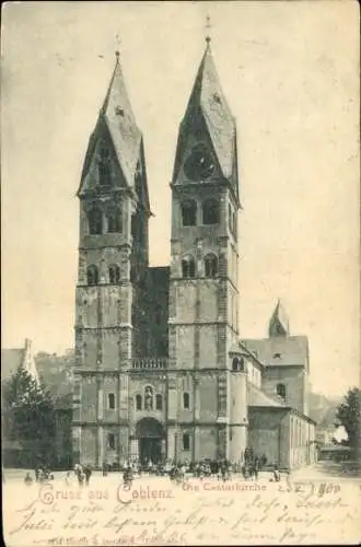 Ak Koblenz am Rhein, Castorkirche