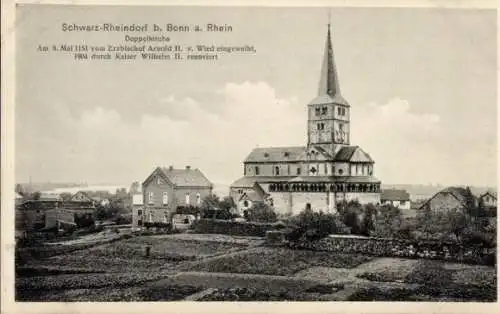 Ak Schwarzrheindorf Bonn am Rhein, Doppelkirche