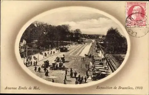 Ak Brüssel, Weltausstellung 1910, Avenue Emile de Mot