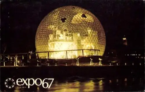 Ak Montreal Kanada, Weltausstellung 1967, Pavillon der USA