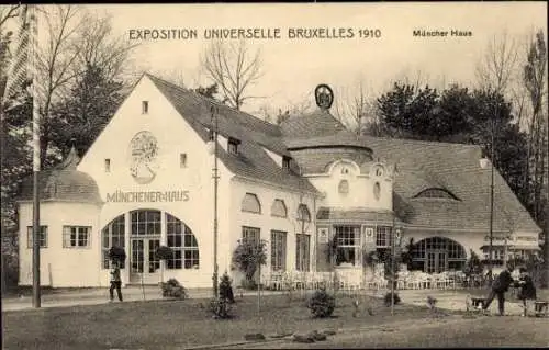 Ak Brüssel Brüssel, Weltausstellung 1910, Weltausstellung, Münchner Haus
