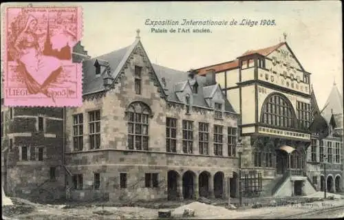 Ak Lüttich Belgien, Weltausstellung 1905, Palais der antiken Kunst
