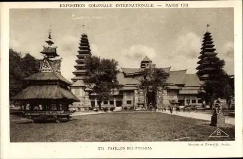 Ak Paris, Internationale Kolonialausstellung 1931, Niederländischer Pavillon