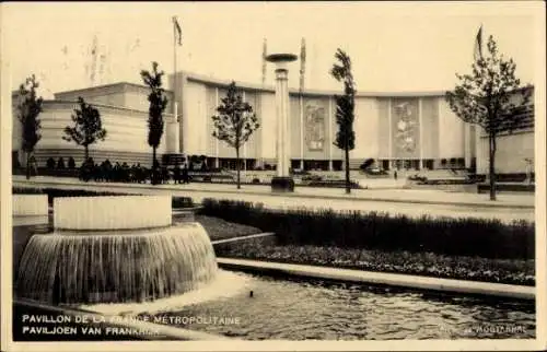 Ak Bruxelles Brüssel, Ausstellung 1935, Weltausstellung, Pavillon de la France Métropolitaine