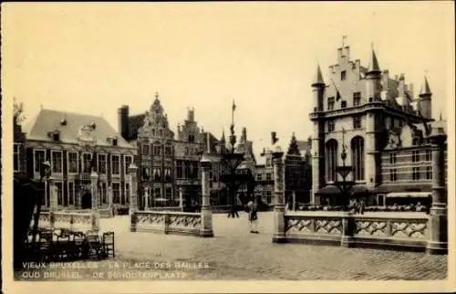 Ak Bruxelles Brüssel, Ausstellung 1935, Weltausstellung, der alte Schottenplatz