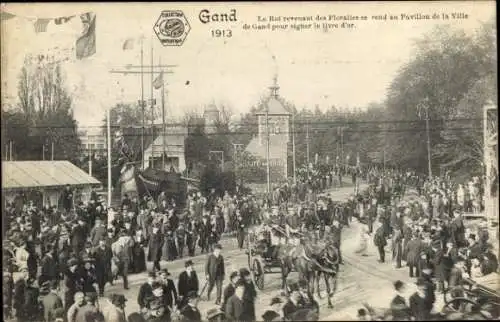 Ak Gent Ostflandern, Weltausstellung 1913, Pavillon von Gent
