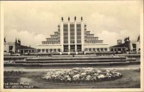 Ak Bruxelles Brüssel, Exposition 1935, Weltausstellung, Großes Palais