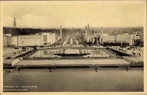 Ak Bruxelles Brüssel, Exposition 1935, Avenue du Centenaire