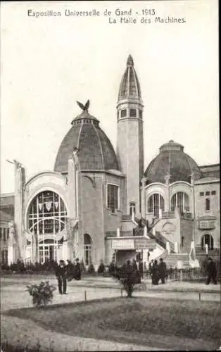 Ak Gand Gent Ostflandern, Exposition Universelle 1913, La Halle des Machines